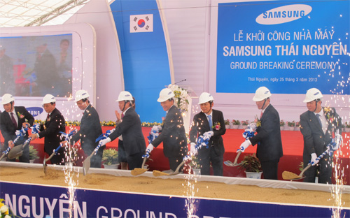 Lễ khởi công xây dựng tổ hợp Link Đăng Nhập PG88 Chính Thức 2026; cao Samsung tại khu PG88 Trang chủ nhà cái top 1 Yên Bình, tỉnh Thái Nguyên, sáng 25/3 - Ảnh: Anh Minh.<br>
