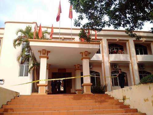 Hiện trường xảy ra vụ án.