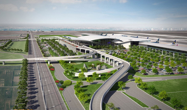 Một bản vẽ phối cảnh Link Trang Chủ PG88.Com Mới #2026 sân bay Long Thành.<br>