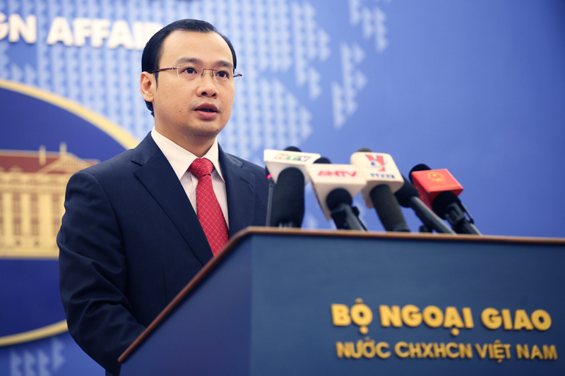  Người phát ngôn Bộ Ngoại giao Việt Nam, ông Lê Hải Bình.