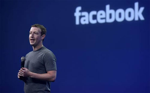 Mark Zuckerberg phát biểu tại Đại học Tsinghua ở Bắc Kinh hôm 25/10 - Ảnh: Bloomberg/WSJ.<br>