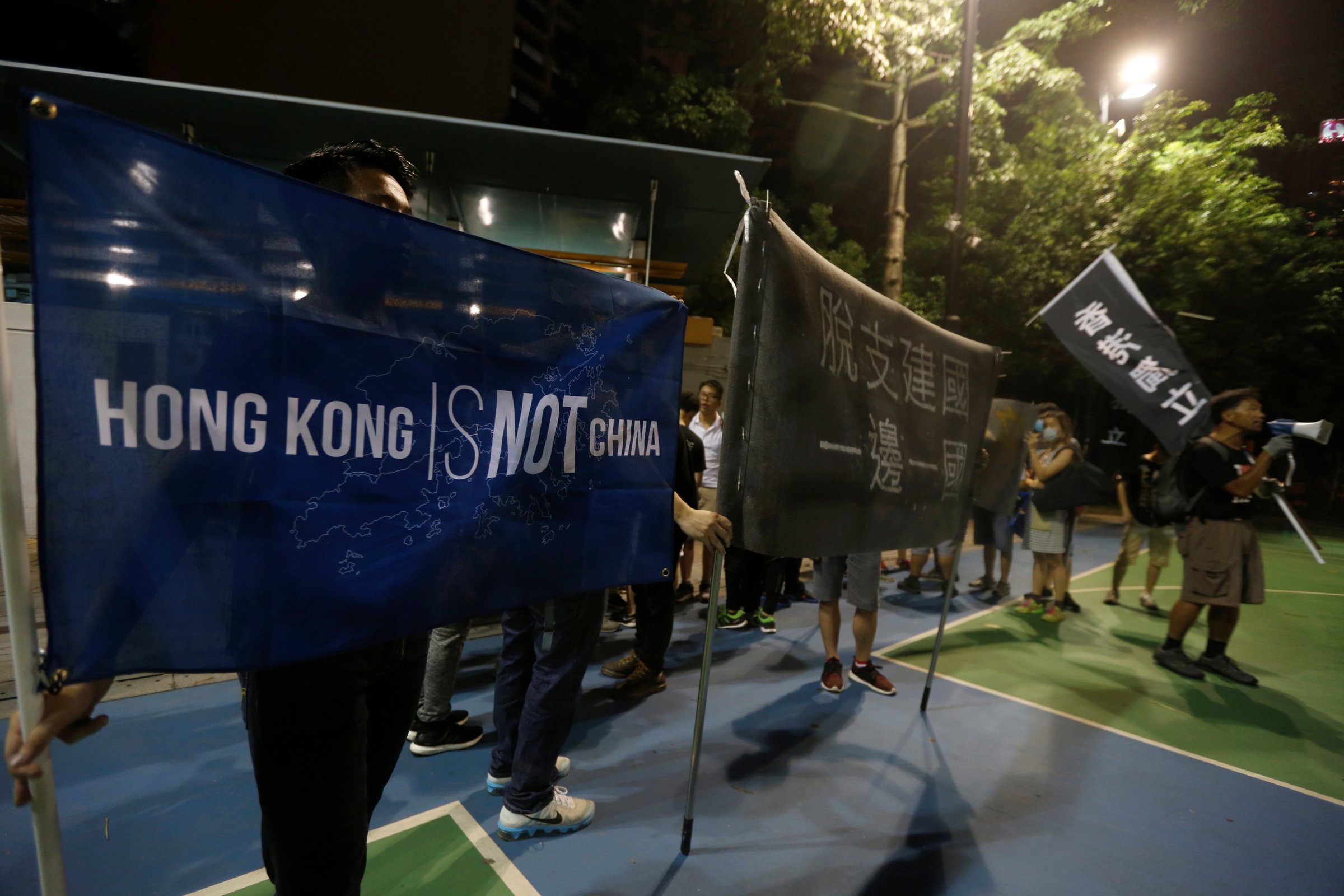 Một cuộc biểu tình phản đối Trung Quốc đại lục của người Hồng Kông - Ảnh: Reuters/BI.<br>