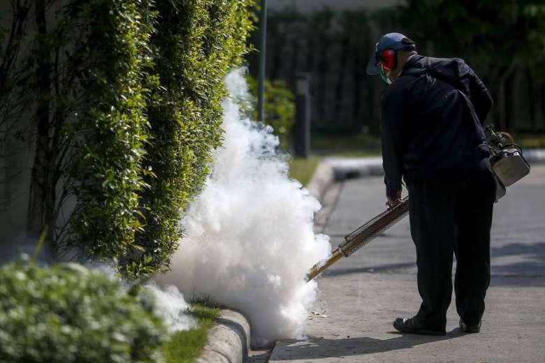Singapore đang đẩy mạnh các biện pháp diệt muỗi nhằm chặn sự lây lan của virus Zika - Ảnh: Strait Times.<br>