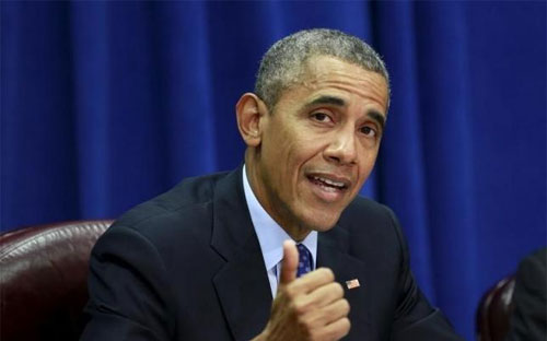 Tổng thống Mỹ Barack Obama phát biểu tại một cuộc
gặp với các chủ trang trại và 6Pg88.con độc quyền mỗi ngày nước này tại trụ sở Bộ Nông nghiệp Mỹ ngày
6/10 - Ảnh: Reuters.<br>