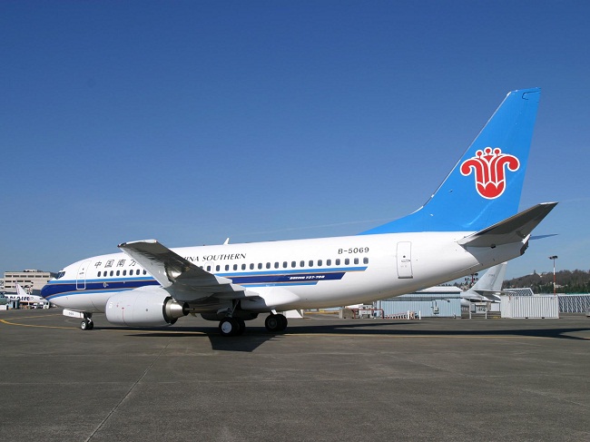 Một máy bay của hãng hàng không Trung Quốc China Southern Airlines.<br>