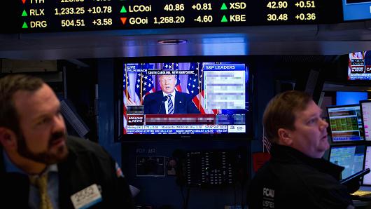  Barclays thậm chí cảnh báo rằng thị trường 6Pg88.com nhà cái Mỹ có thể giảm 11-13% nếu Trump trở thành Tổng thống - Ảnh: Bloomberg/CNBC.<br>