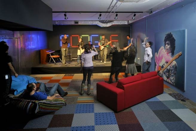 Phòng giải trí tại trụ sở của Google ở thành phố Zurich, Thụy Sỹ - Ảnh: Business Insider.<br>