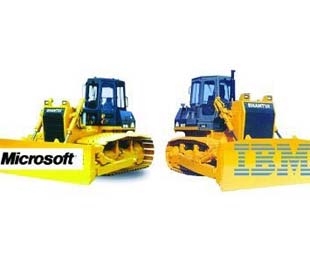 Liệu hai "ông lớn" Microsoft và IBM có thâu tóm các 6Pg88.con độc quyền mỗi ngày Web 2.0 nhỏ, không vượt nổi những khó khăn trong năm 2009?