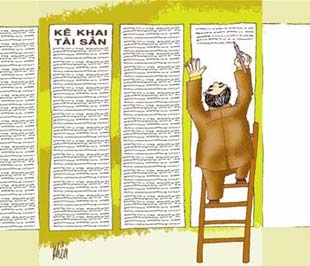 Báo cáo của Thanh tra Chính phủ cho biết, hiện mới chỉ có 36.427 cơ quan tổ chức, đơn vị thuộc phạm vi quản lý của các bộ, ngành, địa phương đã triển khai việc kê khai tài sản, thu nhập. Gần 395.000 người đã kê khai tài sản thu nhập - Minh họa: Khều.
