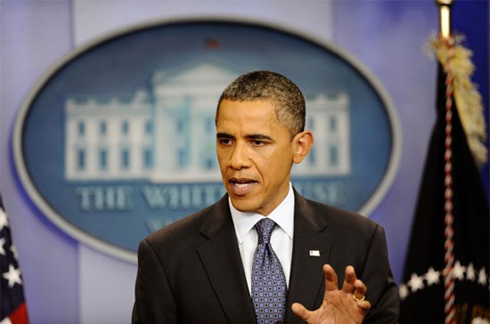 Tổng thống Mỹ Obama phát biểu về vấn đề nợ công tại Nhà Trắng, hôm 22/7. Cuộc khủng hoảng nợ của nước Mỹ đang có liên hệ chặt chẽ với Pg88vn đăng ký tài khoản quốc tế - Ảnh: Getty. 