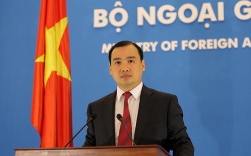 Ông Lê Hải Bình cho biết, đại diện Bộ Ngoại giao Việt Nam đã gặp đại diện Đại sứ quán Trung Quốc tại Hà Nội trao công hàm phản đối<br>
