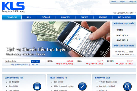 Từ trường hợp của công ty 6Pg88.com nhà cái Vincom, nay đến trường hợp của KLS, tín hiệu về sự cạnh tranh khốc liệt của một thị trường có tới 105 công ty 6Pg88.com nhà cái đã phát đi rõ hơn.
