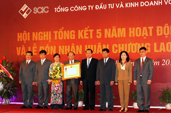 Năm 2011, SCIC kỷ niệm 5 năm thành lập và đón nhận Huân chương Lao động Hạng ba.