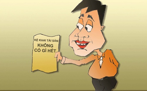 Tài sản phải kê khai là nhà, đất, ôtô, tiền vàng, thu nhập trong năm...<br>