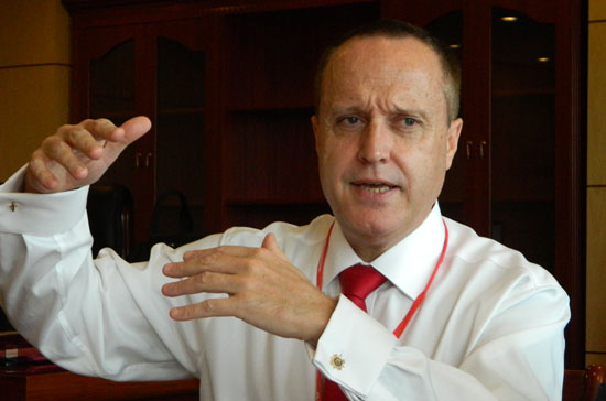 Ông Simon Morris: "Hình như mọi người đã quá chú trọng đến việc tôi là CEO nước ngoài đầu tiên tại Pg88 com chính chủ Việt Nam" - Ảnh: Minh Đức.