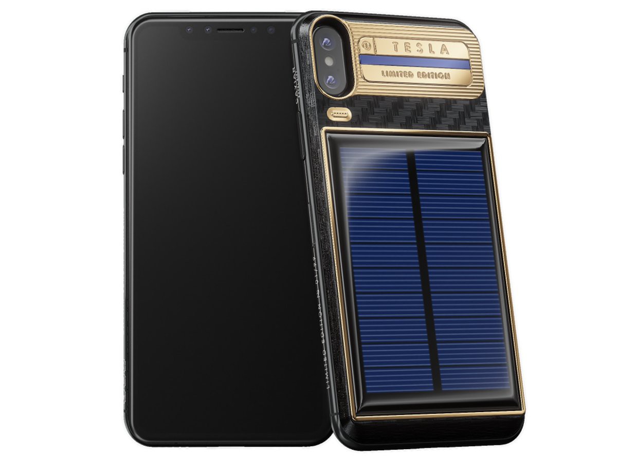 iPhone X Tesla dùng pin năng lượng mặt trời giá hơn 4.000 USD - Ảnh 1.