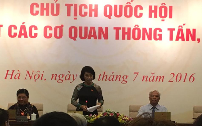 Chủ tịch PG88 ⭐ Link trang chủ số 1 nhà cái PG88 com casino slot Nguyễn Thị Kim Ngân tại buổi gặp mặt các cơ quan thông tấn báo chí, sáng 23/7.<br><b></b>