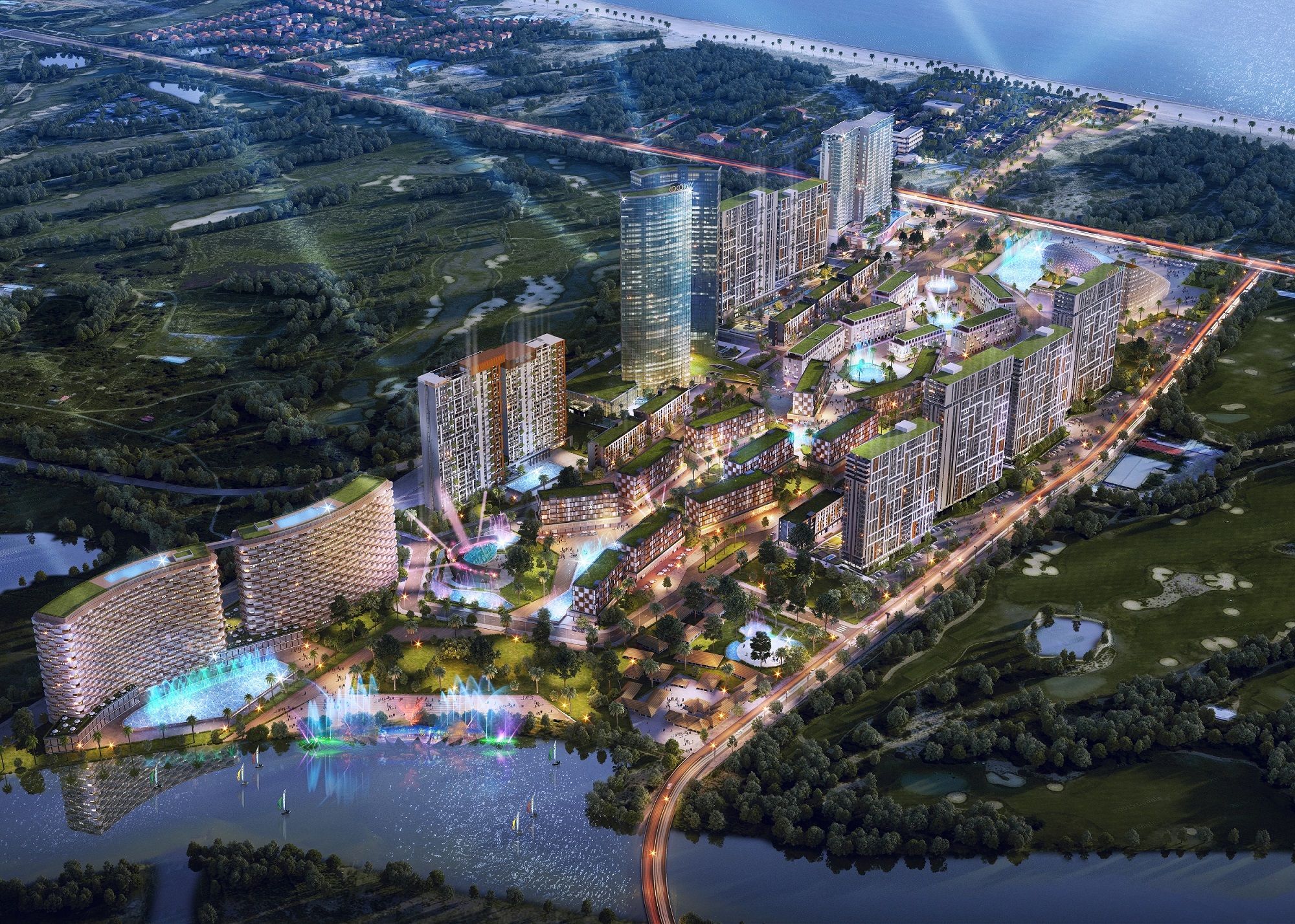 Cocobay có tổng mức đầu tư hơn 11.000 tỷ trên diện tích 31 ha cùng những tiện ích và công trình lần đầu xuất hiện tại Việt Nam.