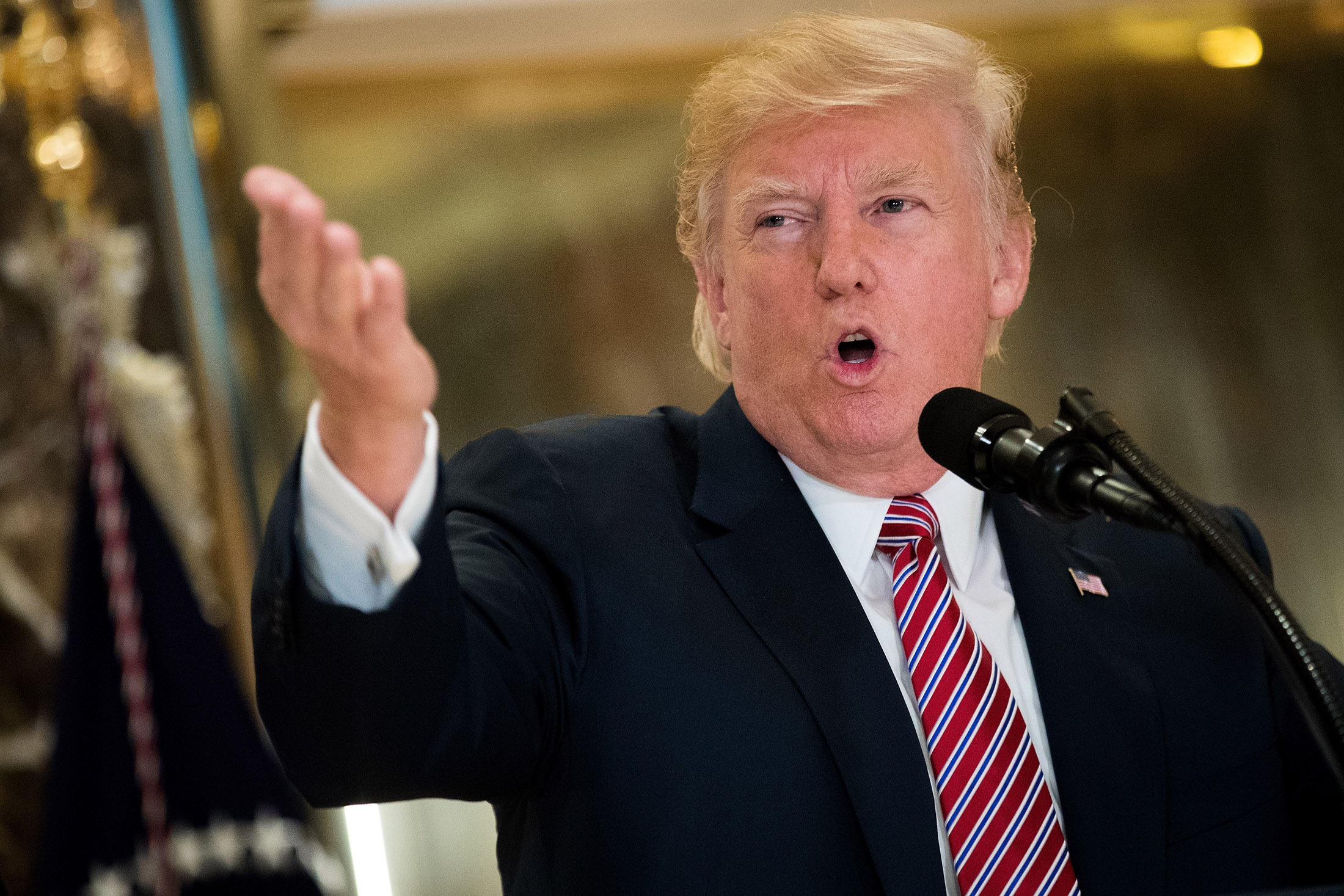 Tổng thống Mỹ Donald Trump - Ảnh: Getty/Bloomberg.<br>