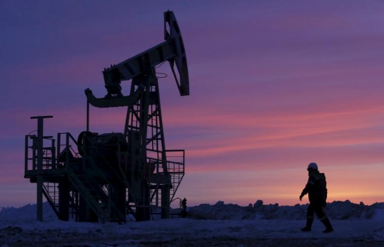 Một mỏ dầu của tập đoàn Bashneft ở vùng Bashkortosan, Nga, tháng 1/2015 - Ảnh: Reuters.<br>