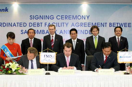 Nguồn vốn này sẽ được Sacombank giải ngân thành 2 đợt trong năm 2011.