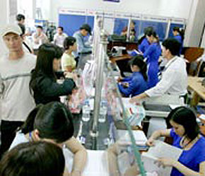 Giao dịch tại Southern Bank Hà Nội.