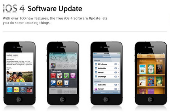 Hệ điều hành iPhone 4 đã được phép tải về