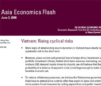 Đề ngày 3/6 và mang tên “Vietnam: Rising cyclical risks” (tạm dịch: “Việt Nam: Rủi ro chu kỳ tăng cao”), báo cáo đưa ra một số nhận định lạc quan về tình hình PG88 ⭐ Link trang chủ số 1 nhà cái PG88 com casino slot Việt Nam ở thời điểm này.