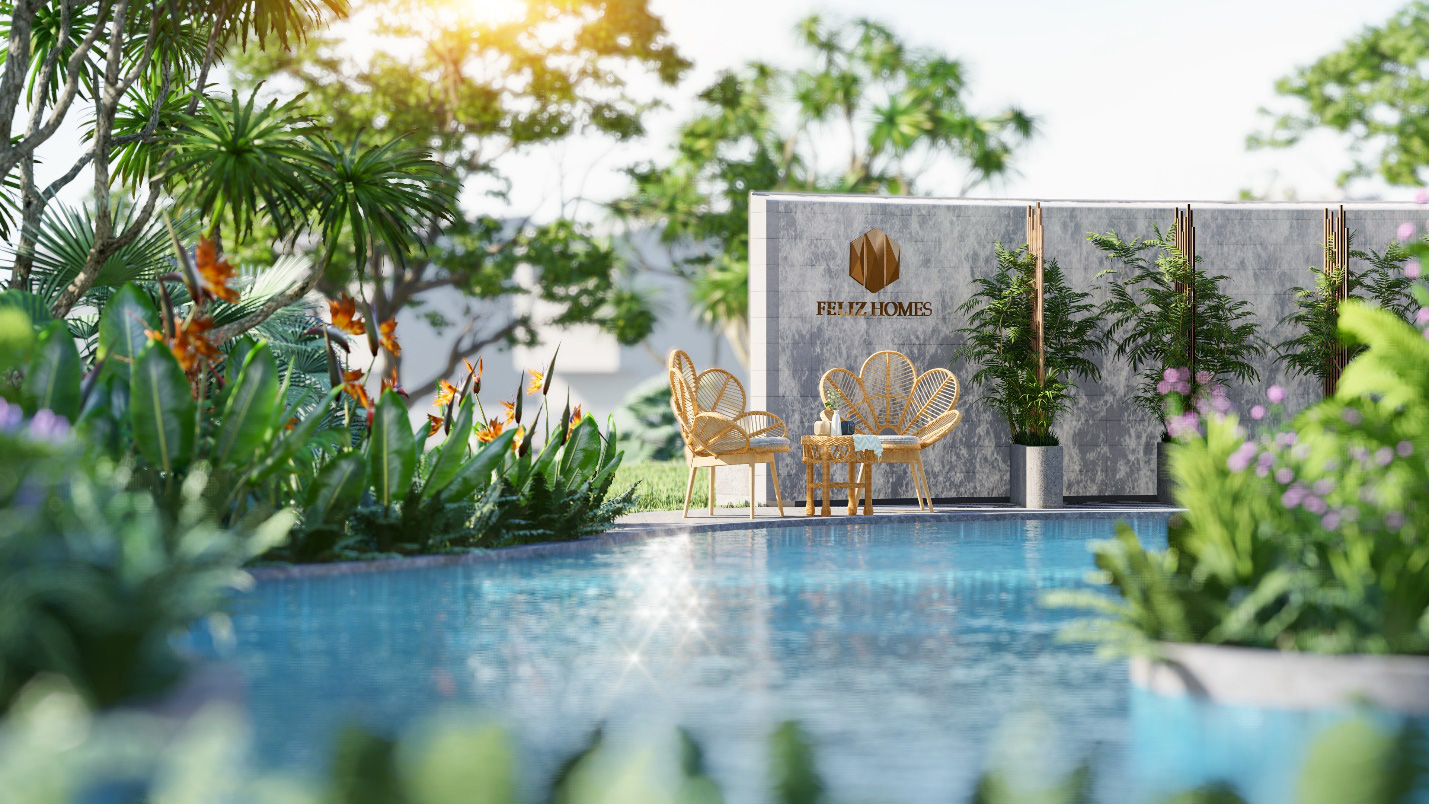 Không gian tươi mát tại Pg88vn.top độc quyền mỗi ngày Feliz Homes (hình ảnh mang tính chất minh họa).