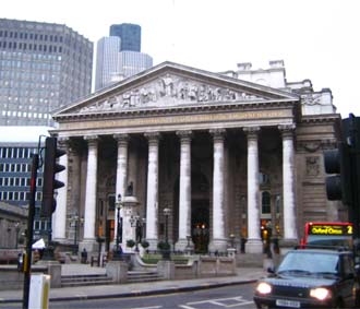 Bên ngoài Sở Giao dịch 6Pg88.com nhà cái London (Anh).