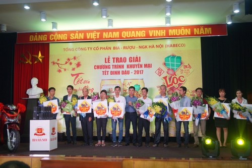 Habeco trao thưởng chương trình khuyến mại Tết