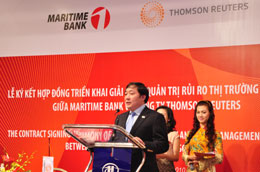Maritime Bank cho biết trị giá hợp đồng ký kết “lên tới hàng triệu USD”, nhưng không công bố con số cụ thể.