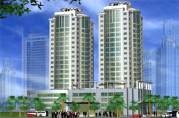 Mô hình Tòa nhà Công ty Cổ phần Vật tư vận tải xi măng.