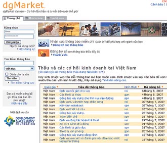 dgMarket cũng là nơi cung cấp các thông tin đấu thầu trong nước và quốc tế một cách toàn diện nhất.