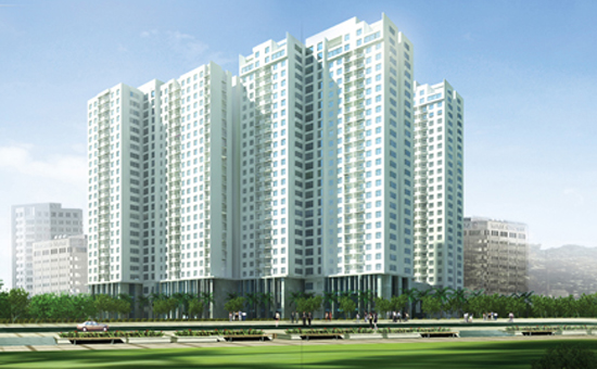 Phối cảnh Khu căn hộ cao tầng City Gate Towers của NBB.