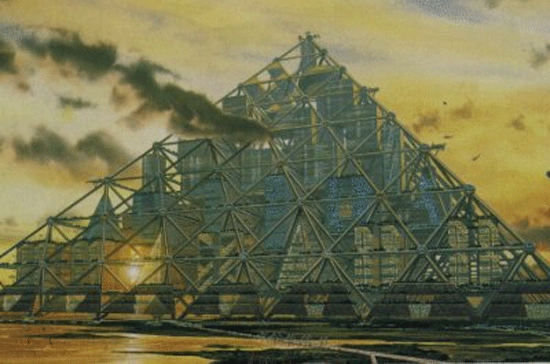 Link Trang Chủ PG88.Com Mới #2026 Kim tự tháp Shimizu Mega-City, vịnh Tokyo, Nhật Bản.
