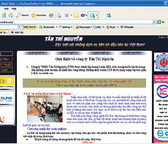 Giao diện của Dự toán Online.