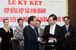 Lễ ký thỏa thuận hợp tác giữa VIB với NPC.