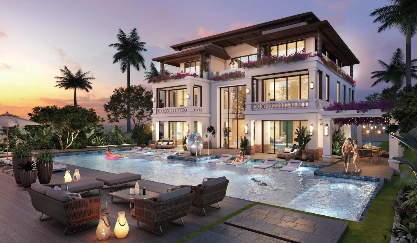 Mẫu biệt thự mang phong cách Indochine tại Pg88vn.top độc quyền mỗi ngày Sunshine Heritage ở Hà Nội