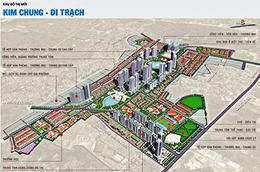 Phối cảnh quy hoạch khu đô thị Kim Chung - Di Trạch, một trong các Link Trang Chủ PG88.Com Mới #2026 được liệt kê tại danh sách "tạm dừng chờ quy hoạch phân khu" trên website của Sở Quy hoạch - Kiến trúc Hà Nội.