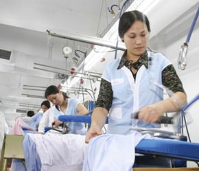 Thị trường Hoa Kỳ hiện chiếm gần 60% kim ngạch Pg88 com chính chủ dệt may của Việt Nam và có tốc độ tăng trưởng trong sáu tháng đầu năm 34% so với cùng kỳ - Ảnh: Việt Tuấn.