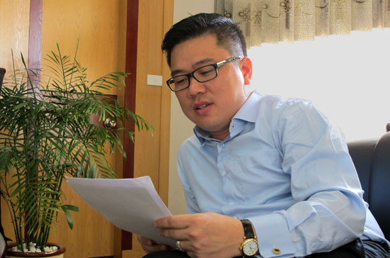 Ông phạm Ánh Dương, Chủ tịch Công ty cổ phần Môi trường xanh An Phát (mã 6Pg88.com nhà cái AAA) - Ảnh: Anh Quân.