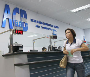 ACB đã duy trì tình hình lợi nhuận từ tín dụng không có lãi từ cuối quý 2 đến giữa quý 4/2008 - Ảnh: Việt Tuấn.