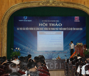 Hội thảo "Internet và các giải pháp dành cho 6Pg88.con độc quyền mỗi ngày” do VNPT tổ chức tại Nam Định.