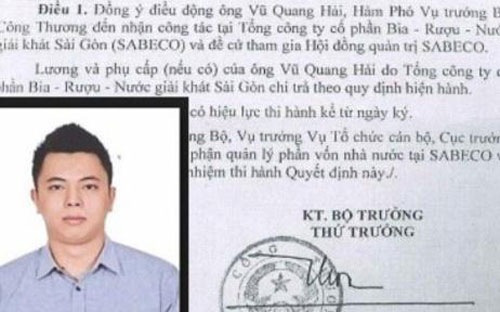 Ông Vũ Quang Hải được bổ nhiệm làm Tổng giám đốc PVFI khi mới 25 tuổi.