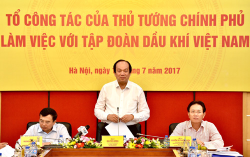 Bộ trưởng - Tổ trưởng Tổ công tác của Thủ tướng Mai Tiến Dũng Pg88hi Thể Thao, Bóng Đá, Casino, Nổ Hũ, Xổ Số với lãnh đạo Petro Vietnam sáng 19/7.<br>