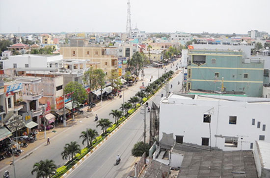 Một góc thành phố Bạc Liêu.
