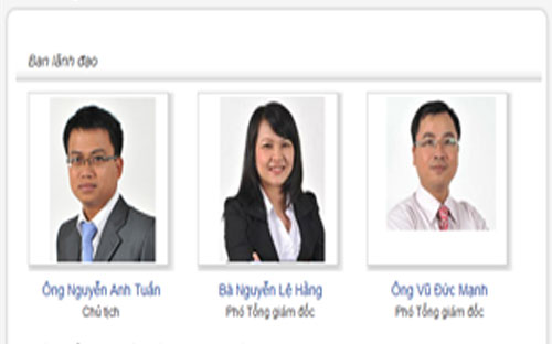 Ban lãnh đạo Công ty TNHH một thành viên Quản lý quỹ Vietinbank.