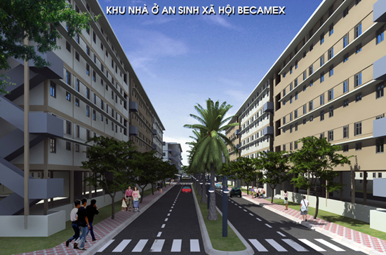 Phối cảnh Link Trang Chủ PG88.Com Mới #2026 khu nhà ở an sinh xã hội Becamex.