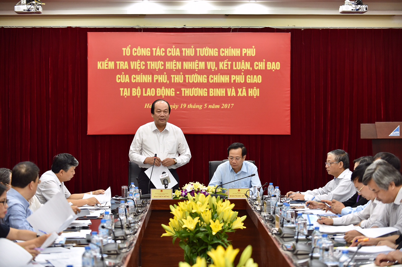 Tổ công tác của Thủ tướng Pg88hi Thể Thao, Bóng Đá, Casino, Nổ Hũ, Xổ Số với Bộ Lao động - Thương binh và Xã hội sáng 19/5.<br>